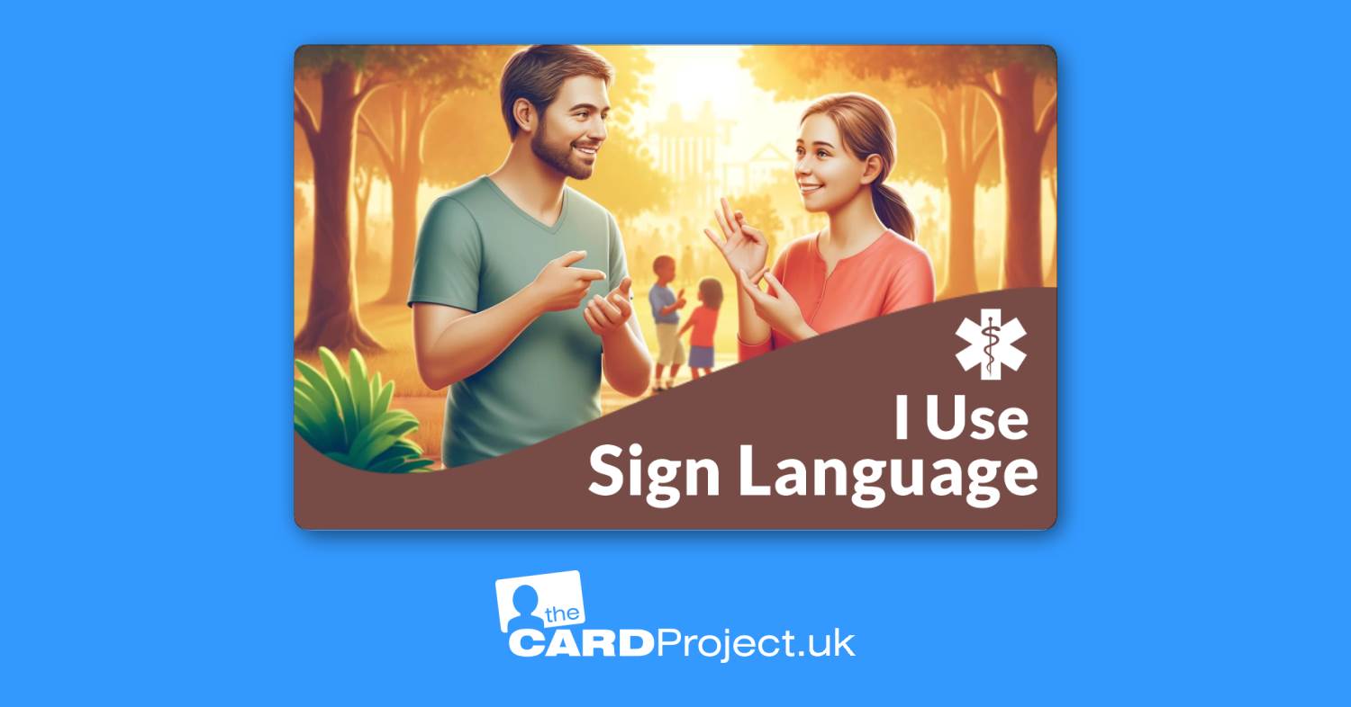 I Use Sign Language Card